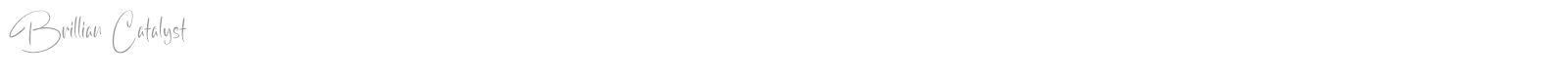 Brillian Catalyst font preview